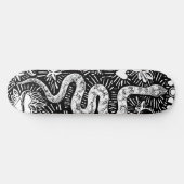 Mystical Snake Lunaire Blanc Skateboard (Horz)