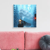 Mystical Steam Train with Guardian Canvas Afdruk (Insitu (Woonkamer))