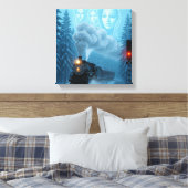 Mystical Steam Train with Guardian Canvas Afdruk (Insitu (Slaapkamer))