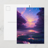 Mystical Sunset over Swamp Briefkaart (Voorkant / Achterkant)