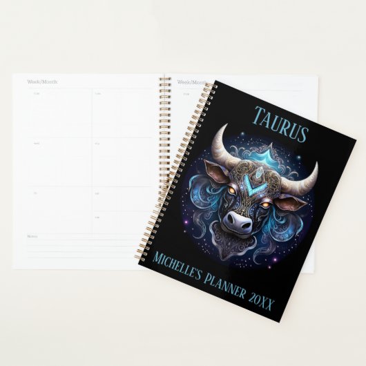 Mystical Taurus Zodiac Artwork  Planner (Display)