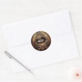Mystical Third Eye, Spiritueel Ronde Sticker (Envelop)