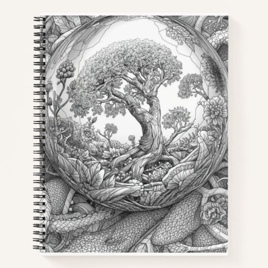 Mystical Tree Magic Sphere Journal (Devant)