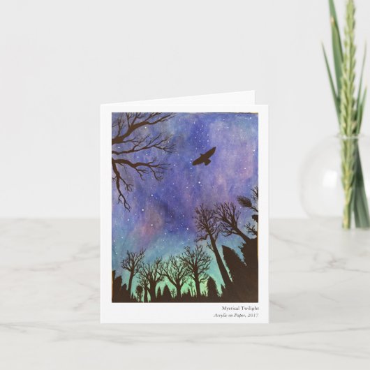 Mystical Twilight Folded Note Kaart (Voorkant)