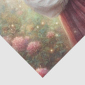 Mystical Unicorn & Girl Forest Scene Decoupage Tissuepapier (Detail)