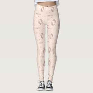Mystical Weegschaal Dierenriem Patroon in Bruin & Leggings