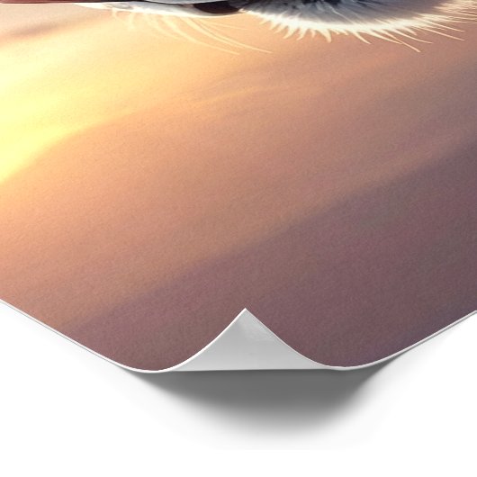 Mystical White Tiger SciFi Fantasy Steampunk Art Poster (Hoek)