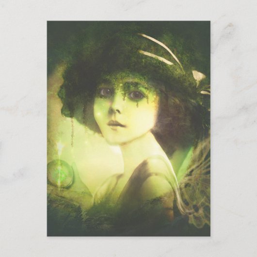 Mystical Willow Tree Fairy Fantasy Art Briefkaart (Voorkant)