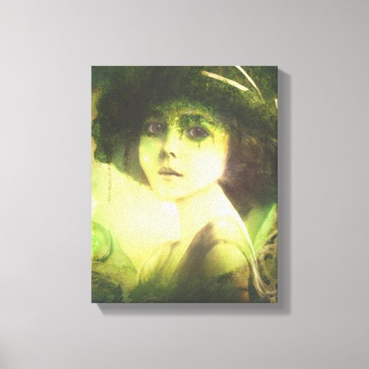 Mystical Willow Tree Fairy Fantasy Art Canvas Afdruk (Voorkant)