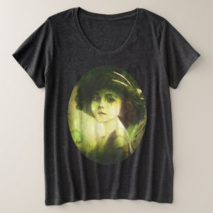 Mystical Willow Tree Fairy Fantasy Art Grote Maat T-shirt