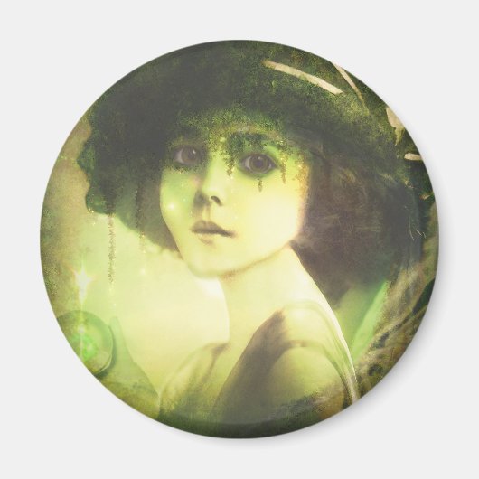 Mystical Willow Tree Fairy Fantasy Art Magneet (Voorkant)