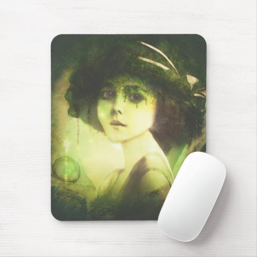 Mystical Willow Tree Fairy Fantasy Art Muismat (Met muis)