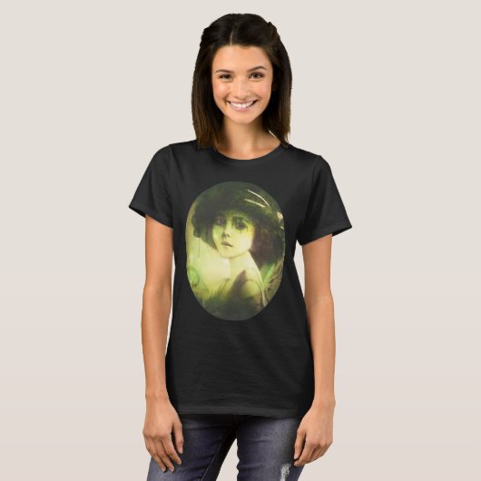 Mystical Willow Tree Fairy Fantasy Art T-shirt (Voorkant volledig)