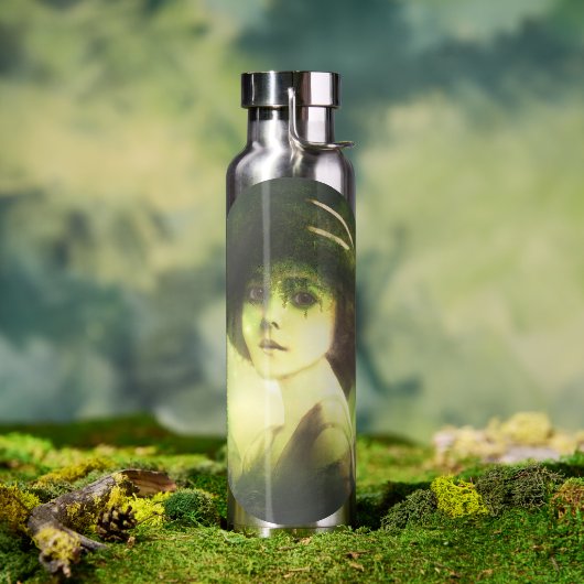 Mystical Willow Tree Fairy Fantasy Art Waterfles (Buiten)