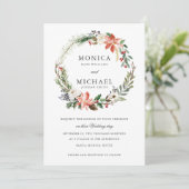 Mystical Winter | Botanische reuzenweddenschap Kaart (Staand voorkant)