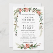 Mystical Winter | Floral Wedding Kaart (Voorkant)