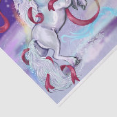 Mystical Winter Unicorn Tissuepapier (Detail)