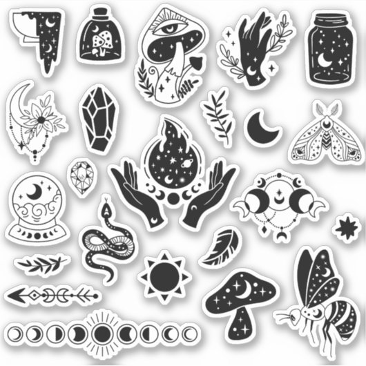 Mystical Witchy Sticker Pack (Voorkant)