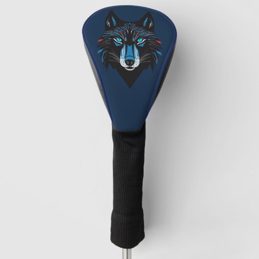 Mystical Wolf Golfheadcover (Voorkant)