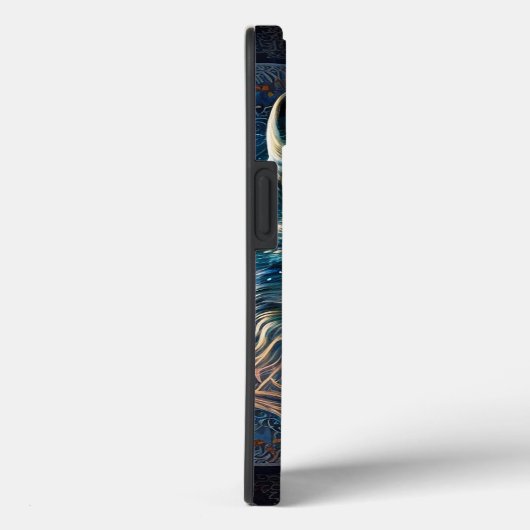 Mystical Wolf Moon Mandala Case-Mate iPhone Case (Achterkant / Rechts)