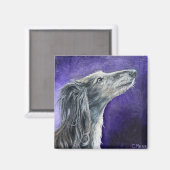 Mystical Wolfhound Magnet Magneet (Voorkant / Achterkant)