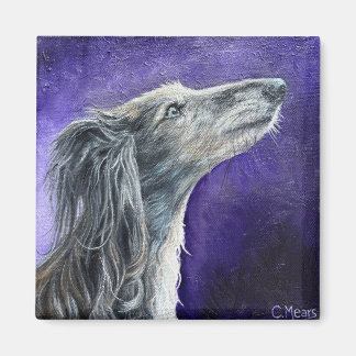 Mystical Wolfhound Magnet Magneet