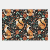 Mystical Woodland Fox with Moons and Moths Inpakpapier Vel (Voorkant 2)