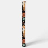 Mystical Woodland Fox with Moons and Moths Samsung Galaxy Hoesje (Linkerkant)