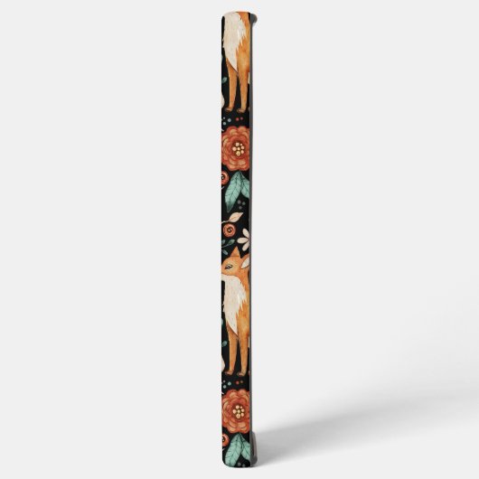 Mystical Woodland Fox with Moons and Moths Samsung Galaxy Hoesje (Linkerkant)