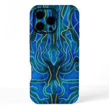 Mystiek Blauw Neon Ocean Kelpie Patroon