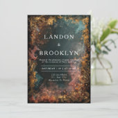 Mystiek Bos bruiloft uitnodiging (Staand voorkant)