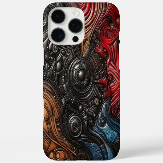 Mystiek buitenaards landschap met ingewikkelde Des Case-Mate iPhone Case (Achterkant)
