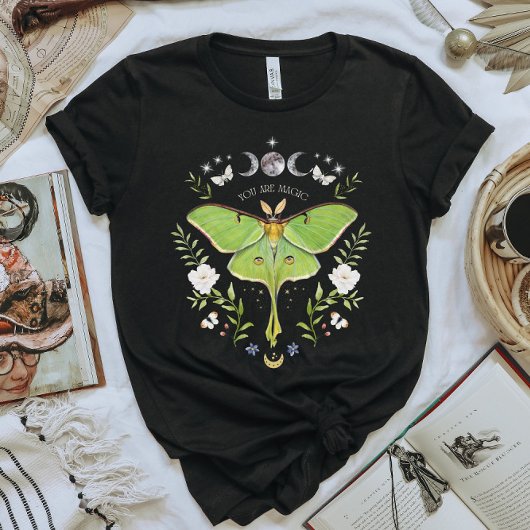 Mystiek Celestial Groene Luna Moth shirt