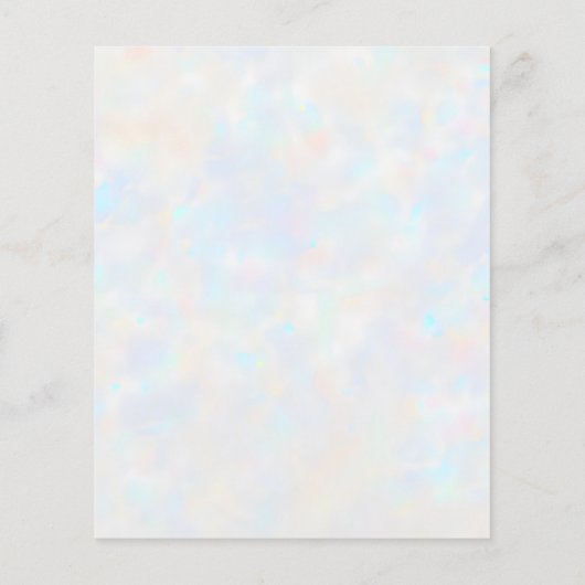 Mystiek derde oog hemelse maan holografisch flyer (Achterkant)