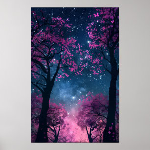 Mystiek Donker Silhouet Mobiel Behang Poster
