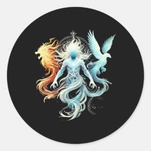 Mystiek figuur met dubbele vormen Sticker