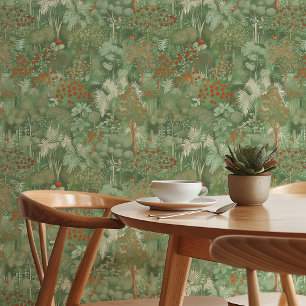 Mystiek Groen Oerwoud Wandpapier Behang