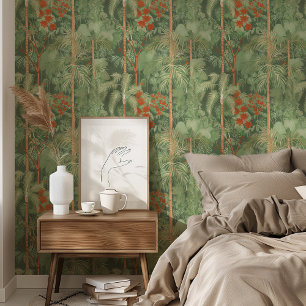 Mystiek Groen Oerwoud Wandpapier Behang