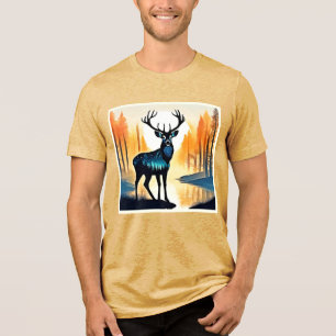 Mystiek hertenbos Tri-Blend shirt
