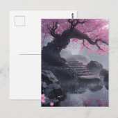 Mystiek Kersenbloesempad – betoverde trap Briefkaart (Voorkant / Achterkant)