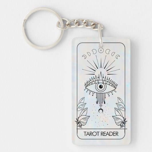 Mystiek Kwaad Oog Hemelse Tarot Holografisch Sleutelhanger (Voorkant)