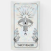 Mystiek Kwaad Oog Hemelse Tarot Holografisch Spandoek (Verticaal)