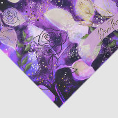 Mystiek Lavendel & Goud Decoupage Papier (Detail)