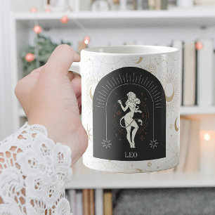 Mystiek Leo Zodiac Sterren Horoscoop Koffiemok