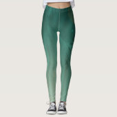 mystiek lichtgroen abstract design kunst leggings (Voorkant)