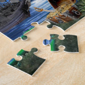 Mystiek Maanlicht Piratenschip Legpuzzel (Zijkant)