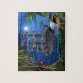 Mystiek Maanlicht Piratenschip Legpuzzel (Verticaal)