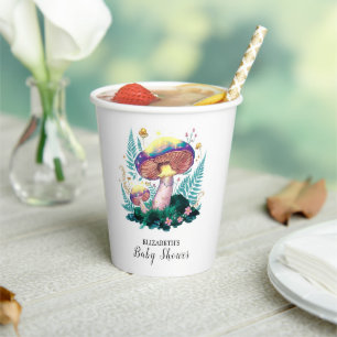 Mystiek Magisch Paddestoel Baby shower Papieren Bekers