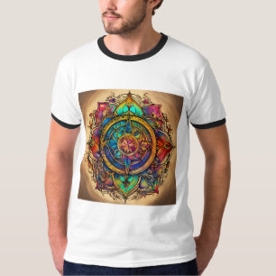 Mystiek & Magisch Spiritueel Logo - Tattoo Stijl T-shirt