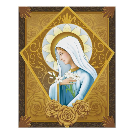 Mystiek Roos Perfect Poster (Voorkant)